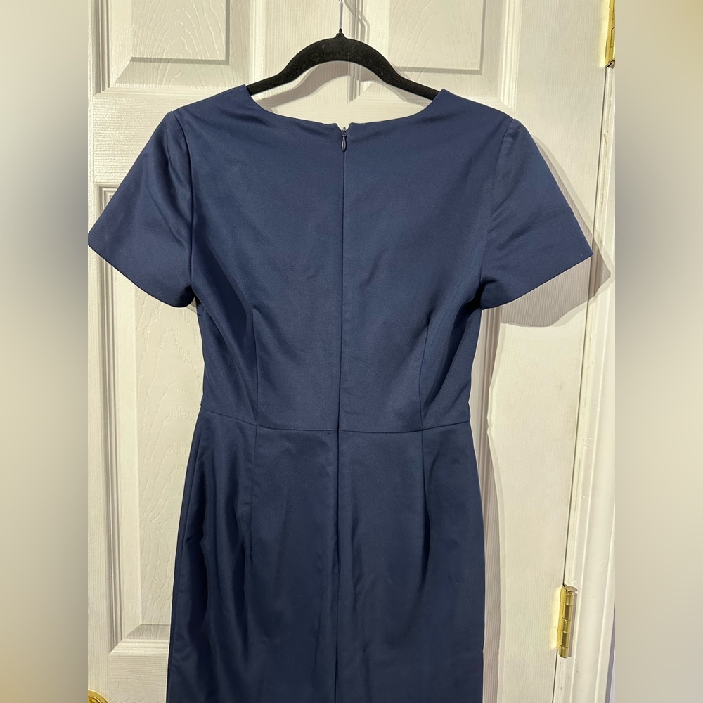J. Crew Elegant Navy Blue Dress size 0 - Picture 13 of 16